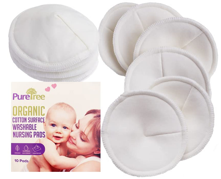 Nature's Child Organic Cotton Reusable Breast Pads Pkt 6 Regular